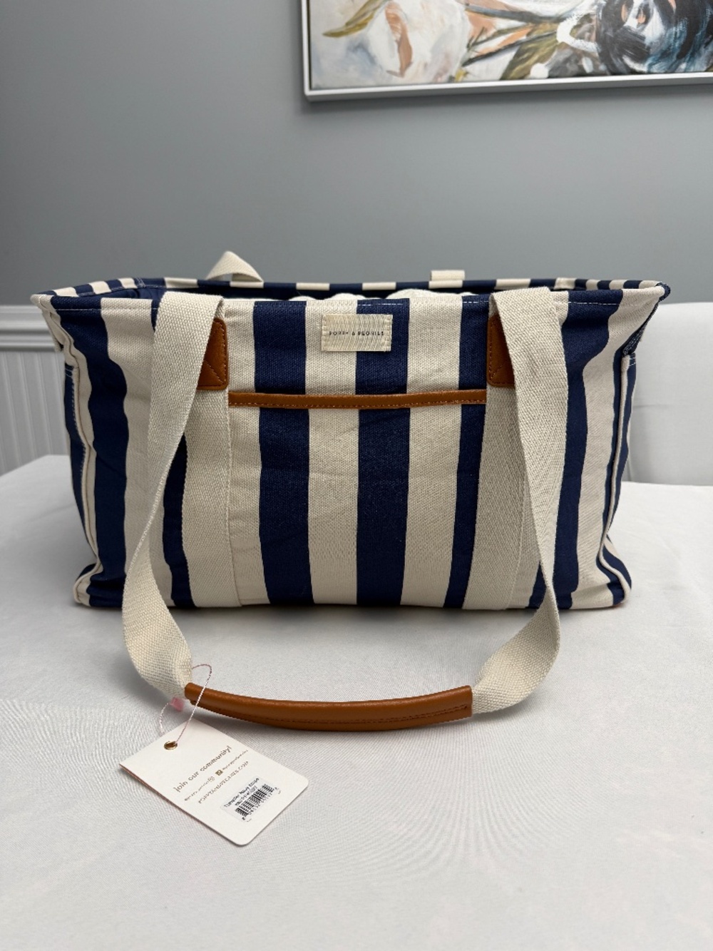 Poppy & Peonies Costal Collection Traveler Tote